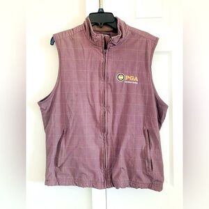 PGA fleece lined golf vest